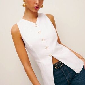 Reformation Aspen Linen Top